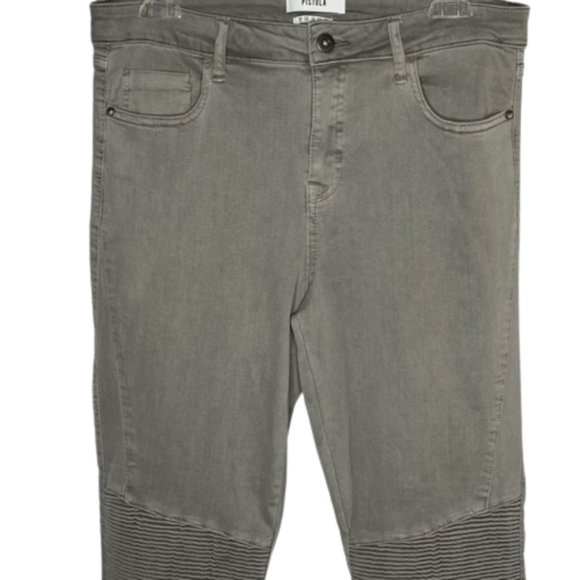 Pistola Audrey Stone Gray High Rise Skinny Ankle Jeans - 32 - Picture 3 of 8